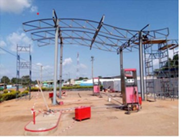 Fabrication et montage d'un auvent