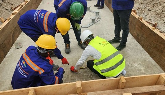 Équipe SOLEIL TRAVAUX sur un chantier